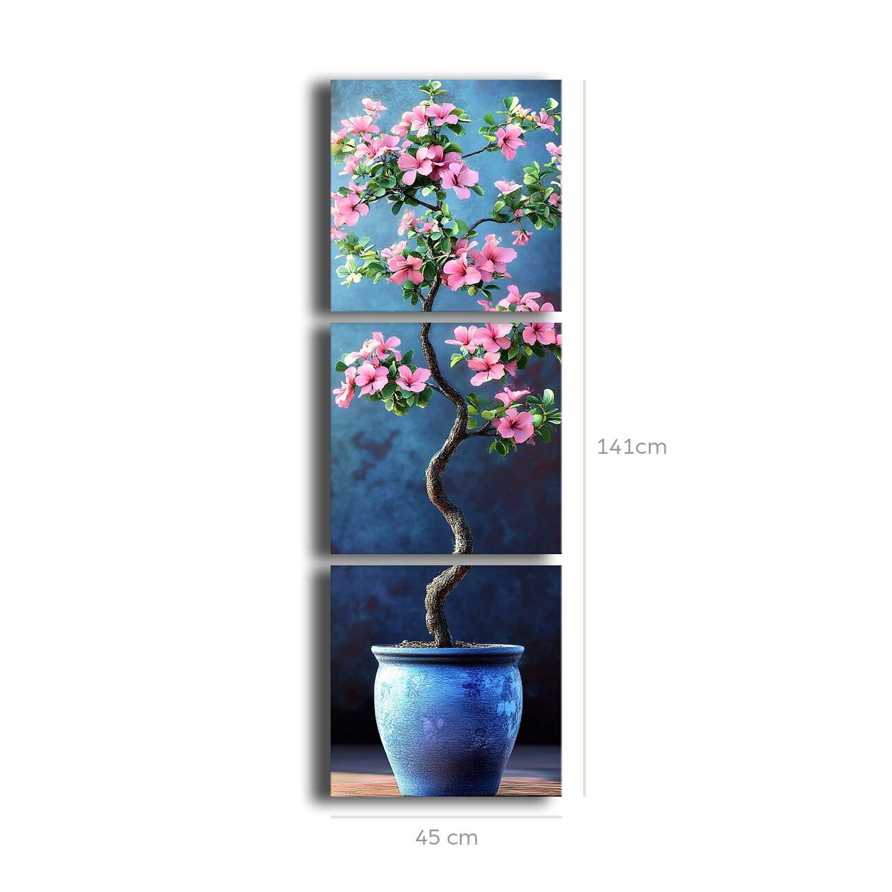 Set 3 tablouri decorative, 3P4545BSRC-005, Cadru: 100% PIN (Grosime: 2,8 mm), Multicolor - view 4