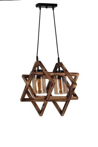 Candelabru, Luin, 8310-2, E27, 60 W, lemn/metal Luin
