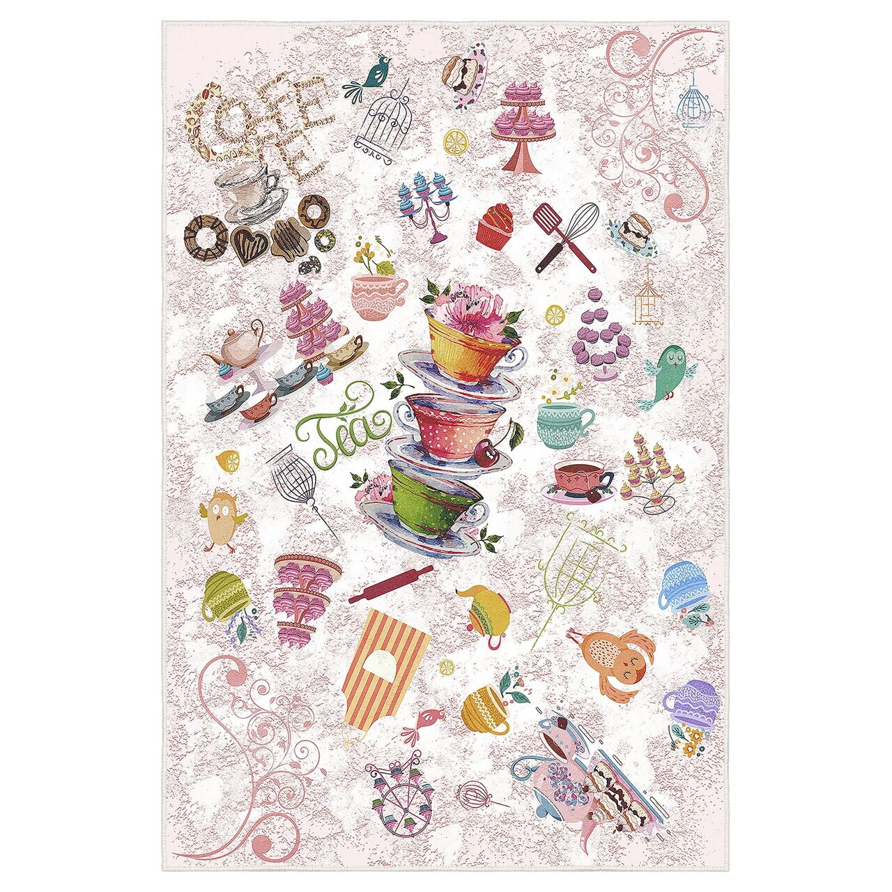 Covor, Wookece243, 80x200 cm, Poliester, Multicolor — imaginea 3