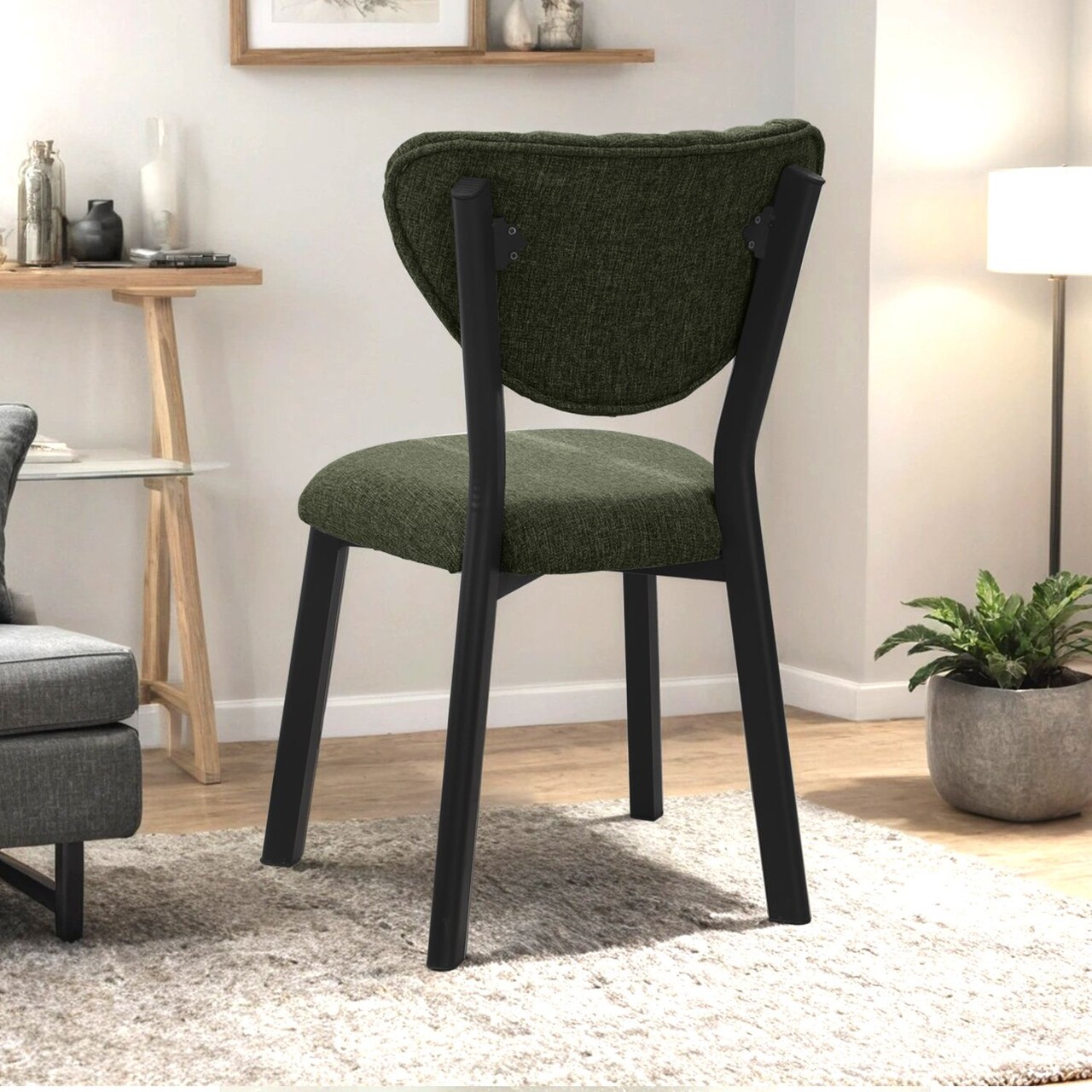 Scaun, Hanah Home, Elma, 47x85x45 cm, Verde - view 3