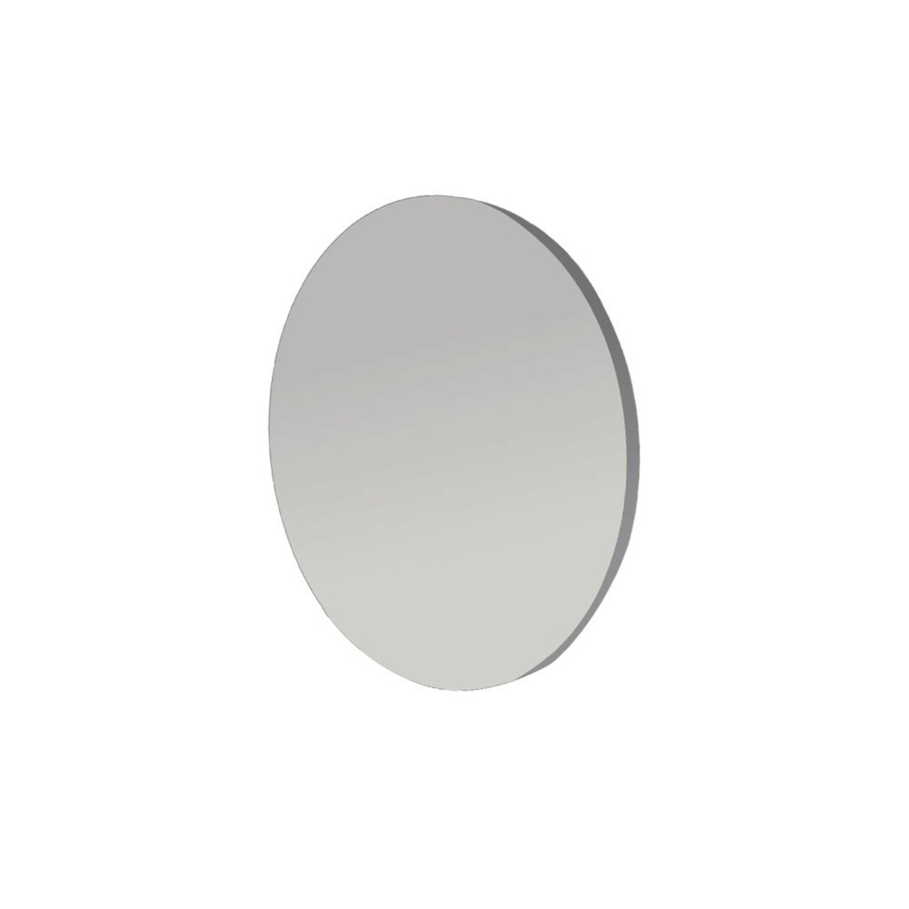 Oglinda decorativa, Siam, Oneas, 70x70x2.2 cm, MDF , Gri închis / Argintiu
