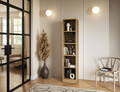 Raft de perete ELTAP, Craft, 40x40x180 cm, PAL/PVC, stejar