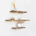 Raft pentru perete WR008, Evila Originals, 42x15x62 cm, maro/alb