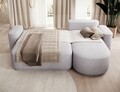 Coltar extensibil dreapta 4 locuri ELTAP, Aurumm, 285x180x92 cm, lemn/poliester, gri