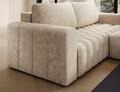 Coltar extensibil dreapta 4 locuri ELTAP, Bon-24, Bonett, 250x175x92 cm, lemn/poliester, bej inchis