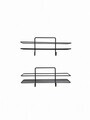 Raft de perete, Hanah Home, Lumi, 25x12x10 cm, Negru