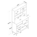 Dulap multifunctional, Rani, JE208, Nuc/Alb