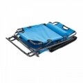 Sezlong pliabil cu tetiera, Heinner, 178x60x79cm, albastru