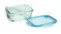 Caserola dreptunghiulara cu capac, Snips, Lock Glass, 0.8 L, sticla