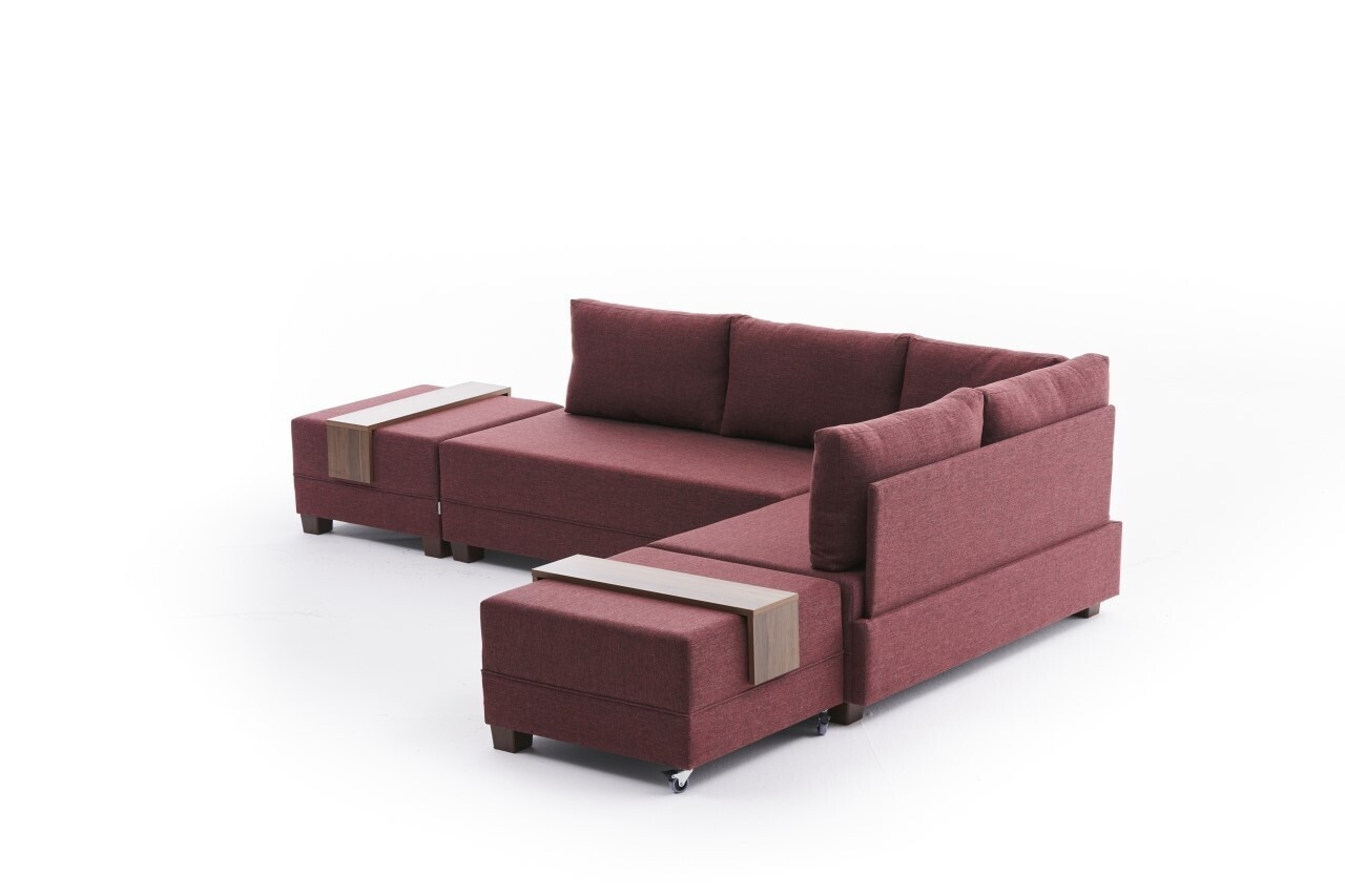 Coltar, Atelier del Sofa, 613LFS1162, Rosu claret — imaginea 6