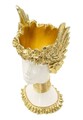 Figurina /sculptura decorativa  Athena, Mauro Ferretti, 15x14.5x32 cm, polirasina, alb/auriu