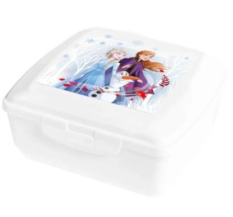 Cutie sandwich Frozen II, Disney, 13x15x6 cm, plastic, alb Disney imagine 2022 by aka-home.ro