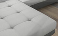 Coltar extensibil stanga 4 locuri ELTAP, Armd-66, Armando, 289x203x85 cm, lemn/poliester, gri deschis/gri