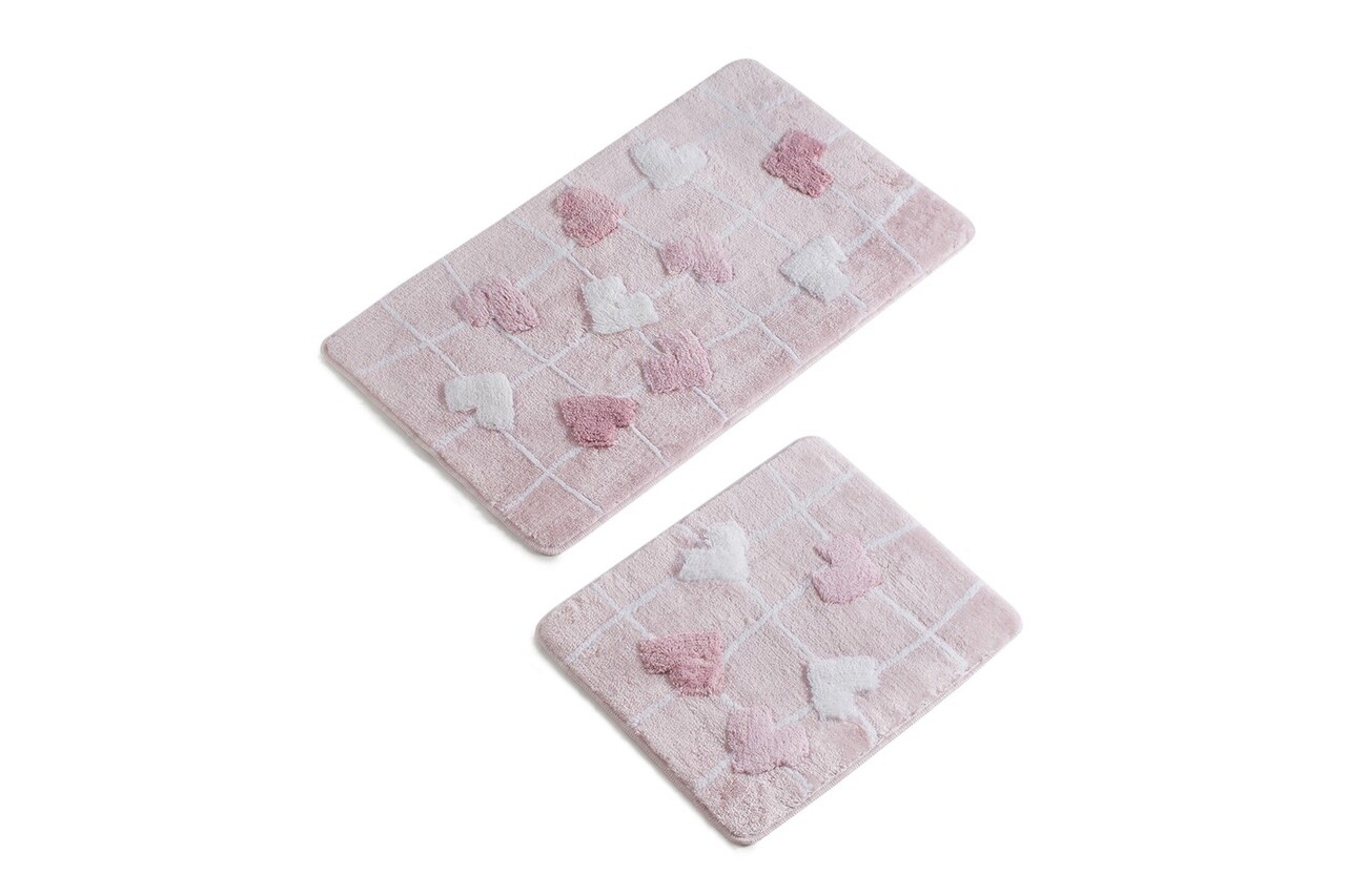 Set covorase de baie 2 piese, Chilai Home, Kalbim, Acril, Multicolor - 1 | YEO