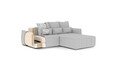Coltar extensibil dreapta 4 locuri ELTAP, RT-04NU, Campo, 265x196x88 cm, lemn/poliester, gri inchis