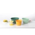Set pentru mixat 4 piese, boluri, sita, storcator citrice, Brabantia, Tasty+, 0.5 L-1.5 L-2.4 L-3.2 L, plastic, multicolor