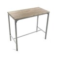 Set masa si scaune de bar 3 piese Inge Light, Versa, 89 x 45 x 87 cm, MDF