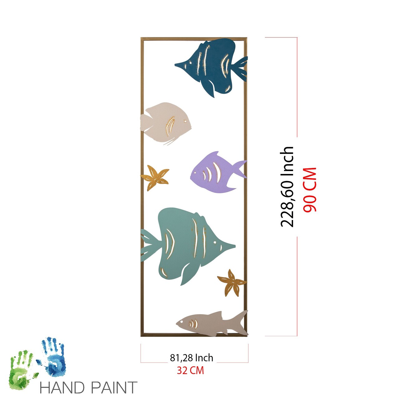 Decoratiune, Aquarium, Dimensiune: 32 x 5 x 90 cm, Multicolor - view 8