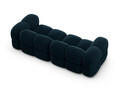 Canapea 4 locuri, Loretto, Cosmopolitan Design, 250x100x68 cm, catifea, albastru petrol inchis
