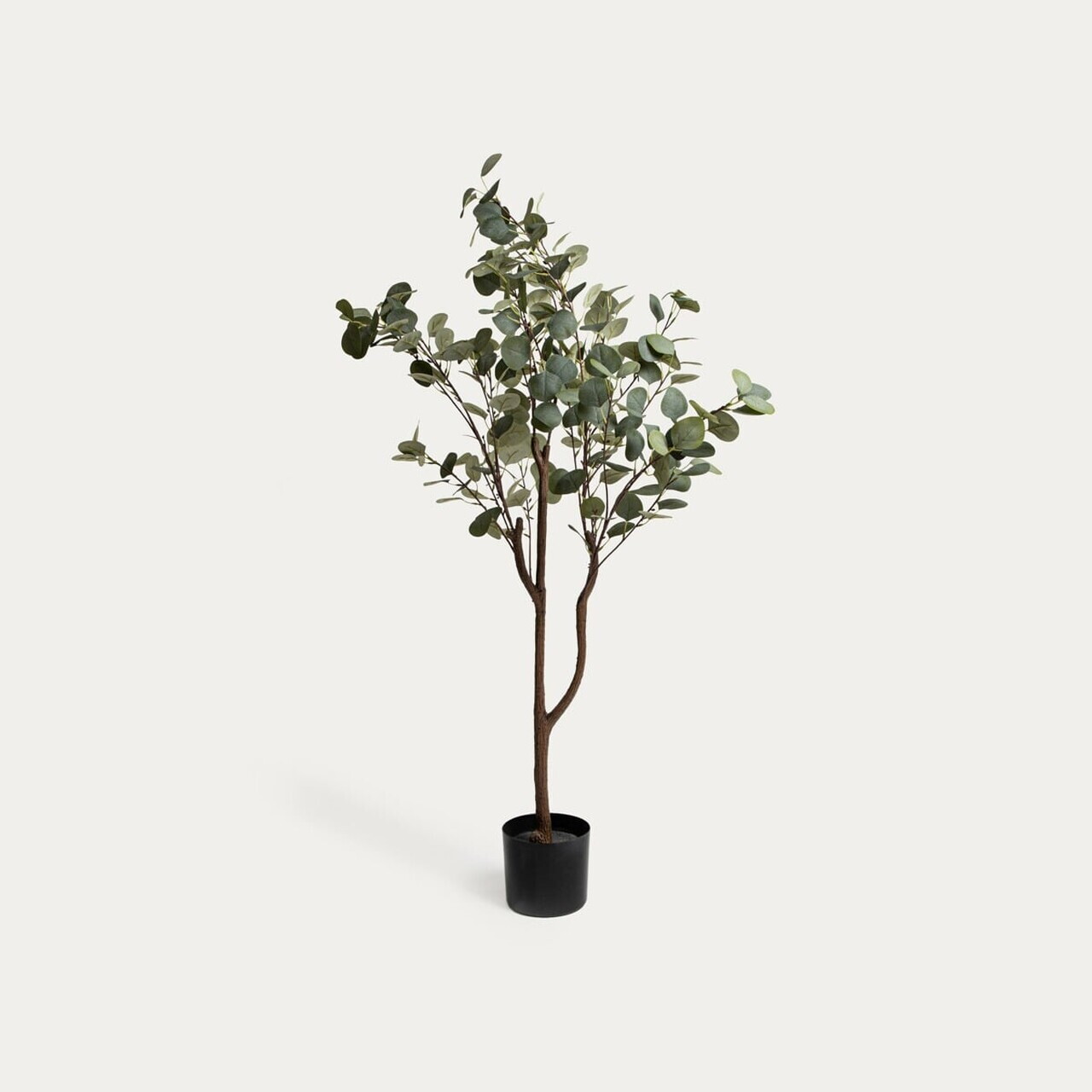 Planta artificiala eucalipt Viridis, Homla, 15x130 cm, plastic, verde/negru