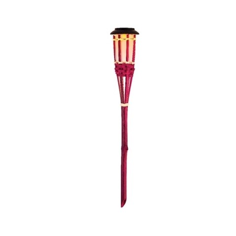 Poza Lampa de gradina Torch, Lumineo, 9x54 cm, bambus, roz