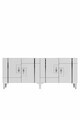 Consola, Hanah Home, Ilay 180, 180x75x32 cm, Alb / Argintiu