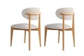 Set scaune 2 piese, Wayland, Lionte- White, Stejar deschis, Alb / Stejar deschis