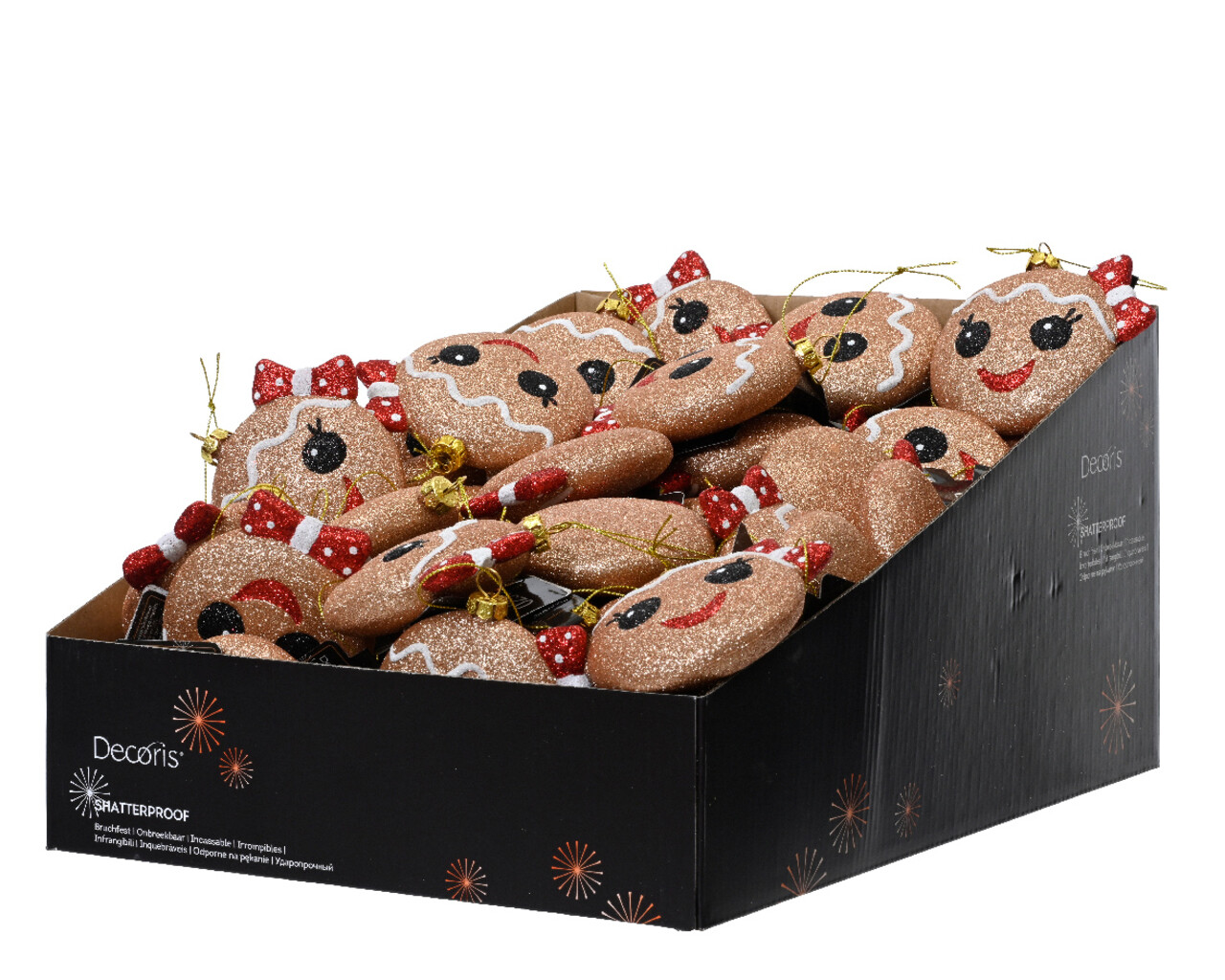 Glob Gingerbread Girl, Decoris, 8x3x9.1 cm, plastic, maro - 2 | YEO