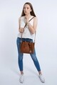 Geanta Beverly Hills Polo Club, 602, piele ecologica, maro
