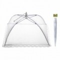 Capac pentru acoperirea alimentelor, 45 x 45 cm, poliester, alb