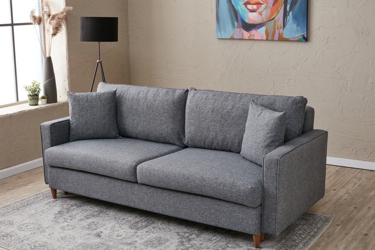 Canapea extensibila 3 locuri, Atelier del Sofa, 613LFS1109, Gri — imaginea 2