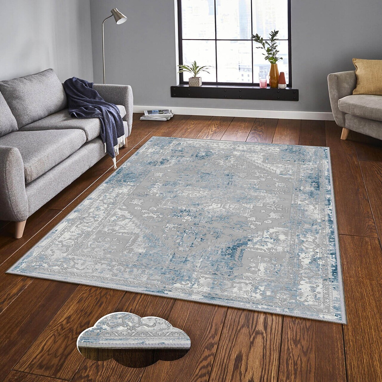 Covor Eexfab1199 160x230 cm Poliester Multicolor