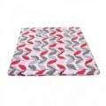 Pilota Alcam Red Leaves, microfibra matlasata, 250g/mp, 180x200 cm