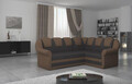 Coltar extensibil dreapta 3 locuri ELTAP, LII-033, Lord II, 243x195x112 cm, lemn/poliester, maro inchis/maro