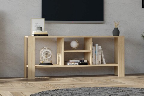 Comoda tv, asse home, hodge, 120x50x34 cm, stejar