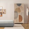 Dulap pentru haine, Vella, Lidya 2 -975, 90x192x52 cm, PAL, Sonomo
