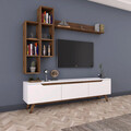 Comoda TV, Rani, M16, 180x48.6x35 cm, PAL, Alb/Maro