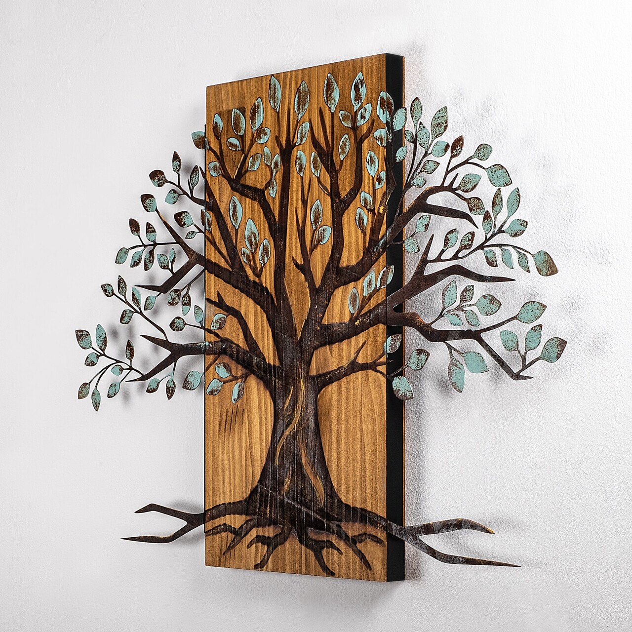 Decoratiune de perete, Willow, Dimensiune: 58 x 80 cm, Nuc / Maro - view 6
