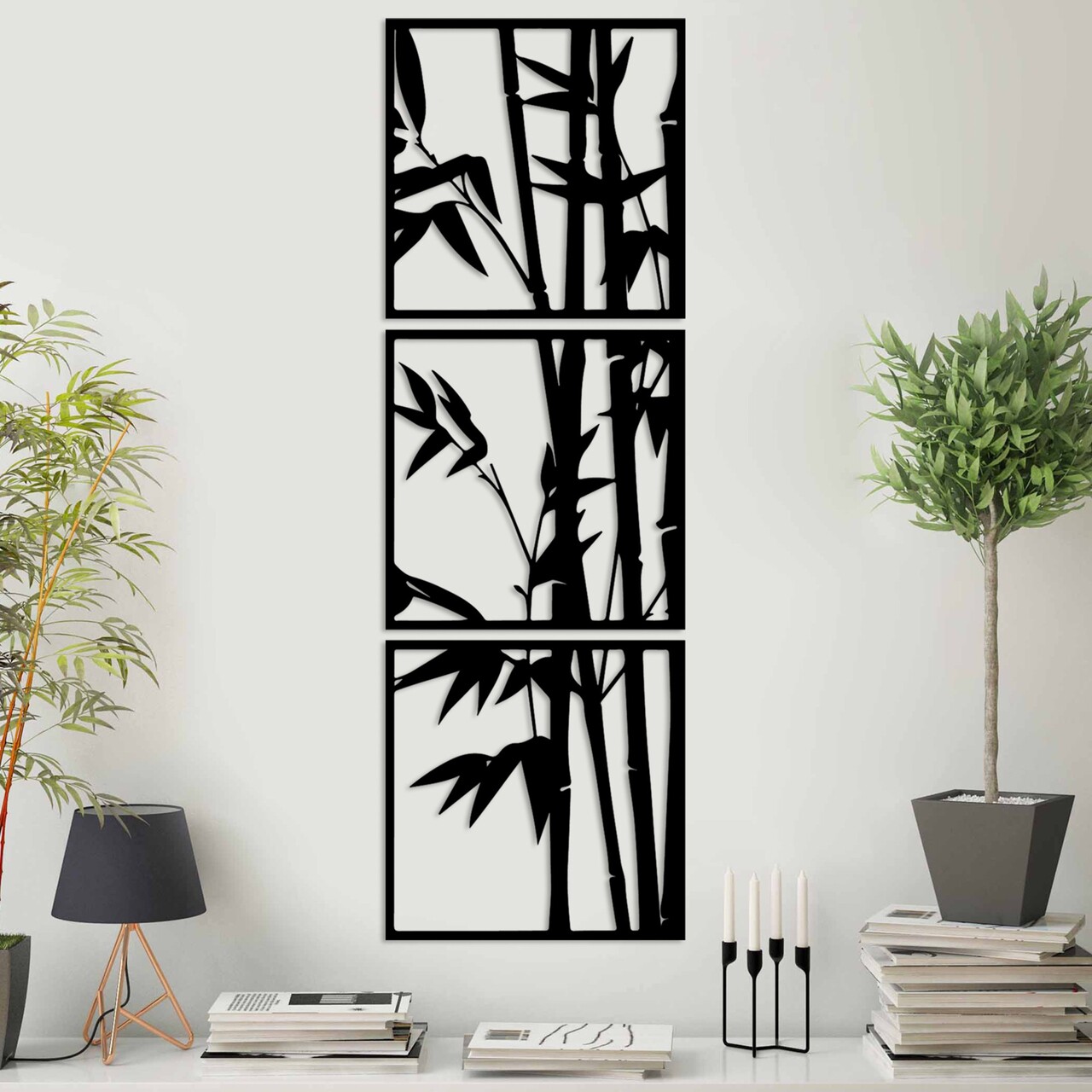 Decoratiune de perete, Rami-1, (Grosime: 1,5 mm), Negru - view 2
