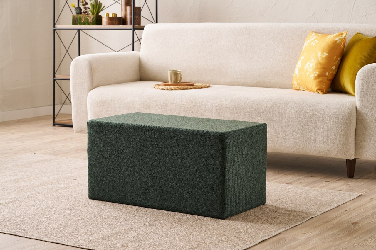 Taburet, Atelier del Sofa, 825BLC5130, Lemn, Verde - view 2