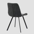 Scaun Silla, Homla, 52x60x83.5 cm, metal/poliester, gri inchis