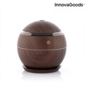 Mini umidificator difuzor de arome Dark Walnut InnovaGoods, 10x10x10 cm