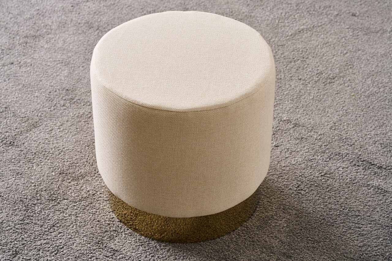 Taburet, Atelier del Sofa, 825BLC5125, Lemn, Crem - view 3