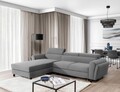 Coltar extensibil stanga 4 locuri ELTAP, Mari-14, Mariall, 288x200x92 cm, lemn/poliester, gri