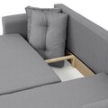 Coltar extensibil cu lada si sezlong interschimbabil, Lecce, L.230 l.76/140 H.90, stofa, gri deschis