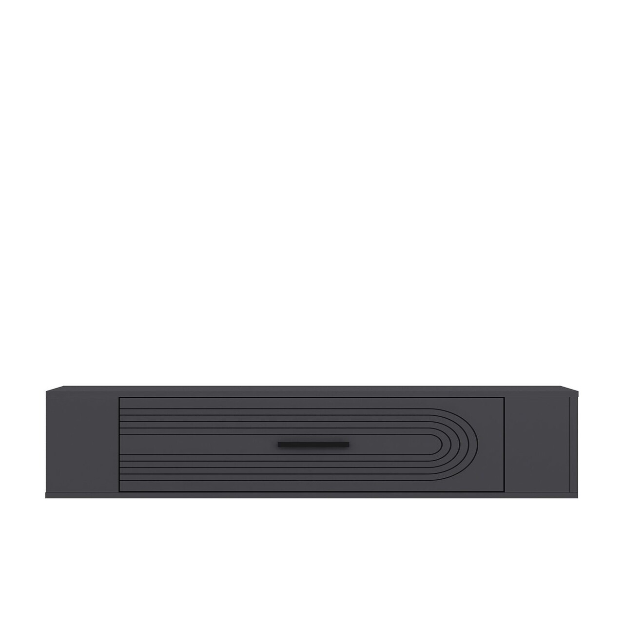 Comoda TV, Hanah Home, Restol 3, 120x33.2x26.4 cm, PAL , Antracit - view 4