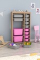 Dulap multifunctional, Estella, Montana Xs 2D4N8U, Gri Sonomo / Roz