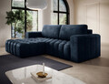 Coltar extensibil stanga 4 locuri ELTAP, Bon-14, Bonett, 250x175x92 cm, lemn/poliester, albastru inchis