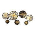 Decoratiune de perete, Eysan, Metal, Dimensiune: 82 x 39 x 7 cm, Multicolor