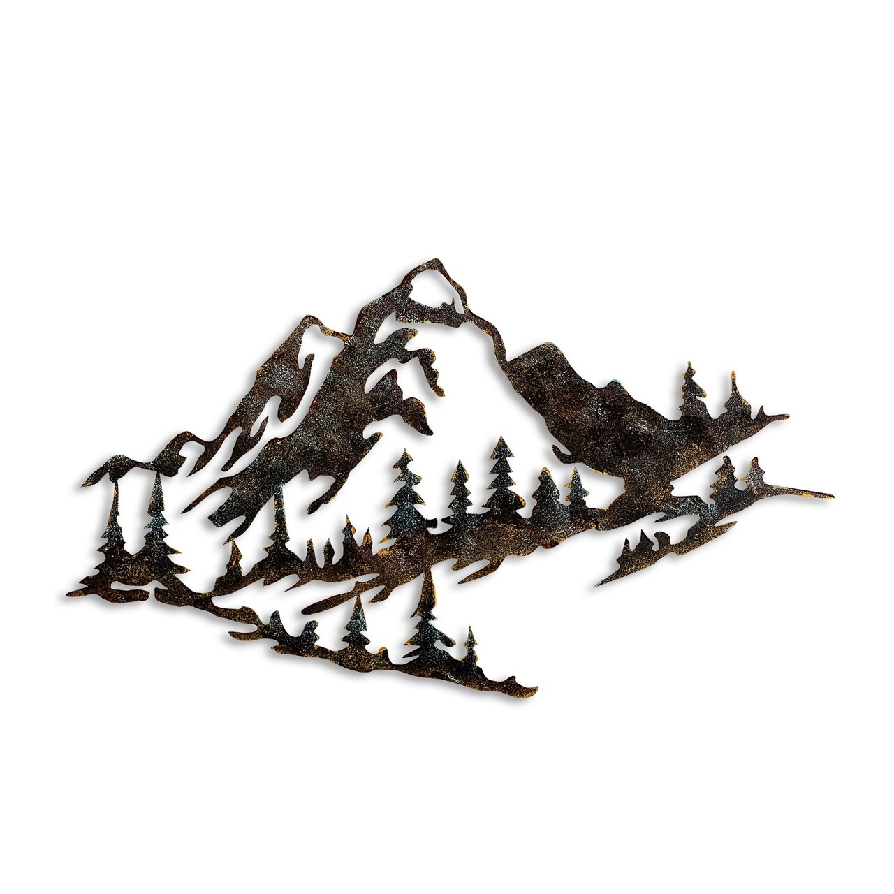 Decoratiune de perete, Mountain, 70 x 40 cm, Multicolor - imagine 6